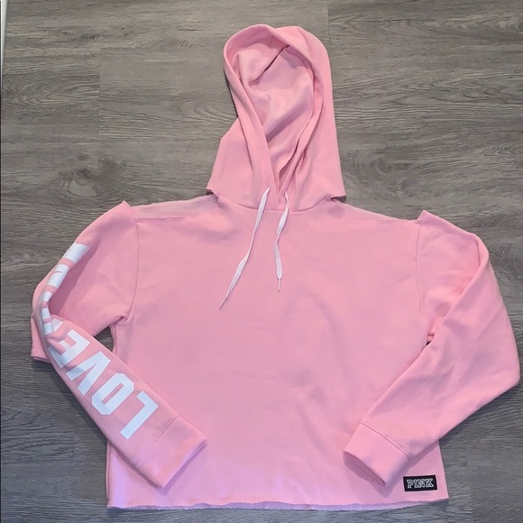 Shoulder Cut Out Crop Hoodie | Poshmark